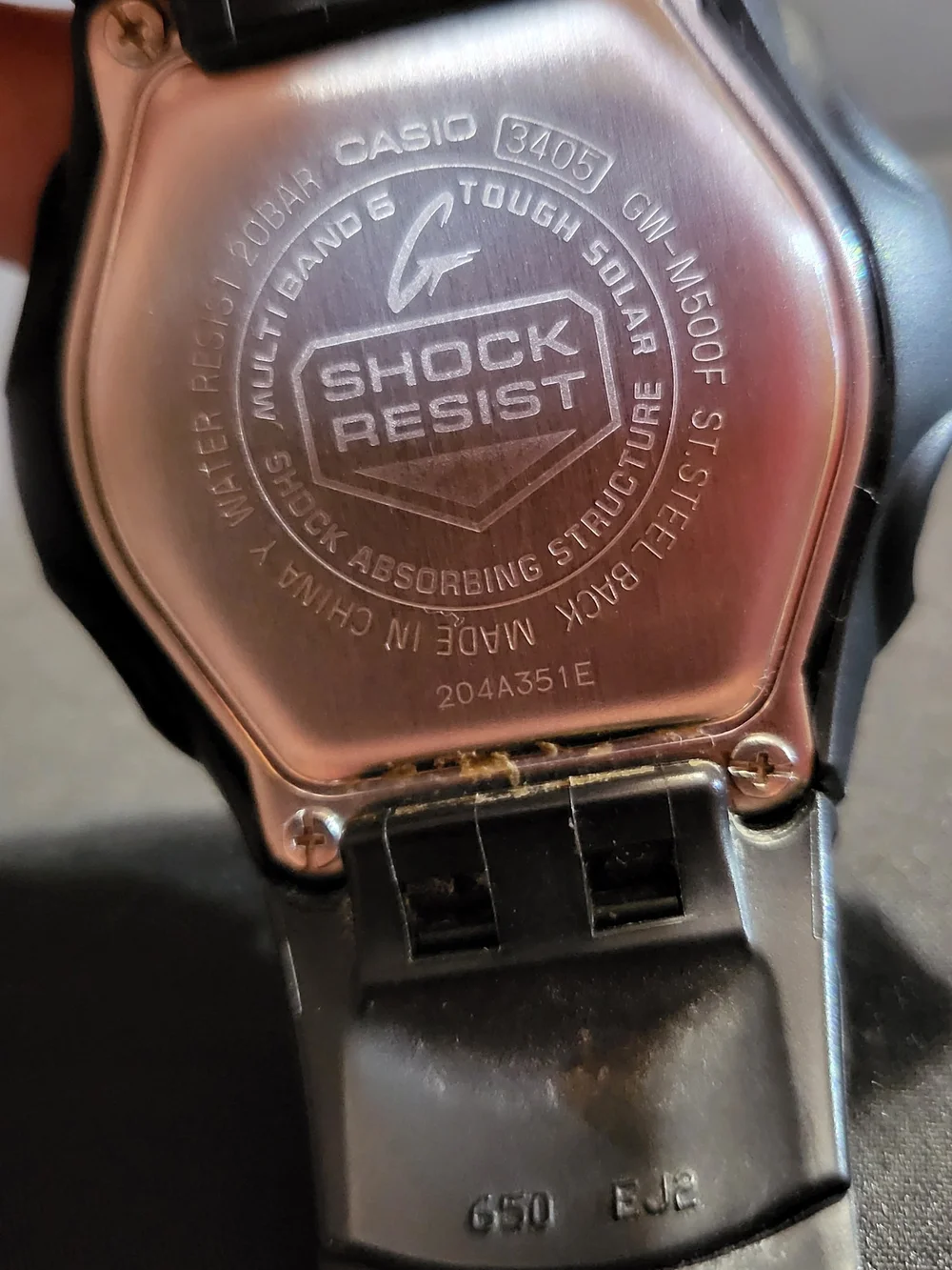 Casio G-Shock GW-M500F Black Digital Watch, Tough Solar, Multi Band 6